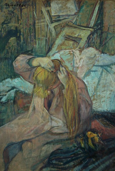 Woman doing her hair, 1891 by Henri de Toulouse Lautrec